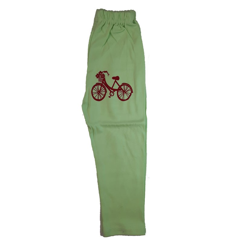 ست بلوز شلوار دخترانه مدل bicycle رنگ سبز