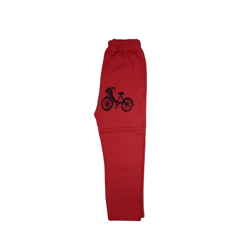 ست بلوز شلوار دخترانه مدل bicycle رنگ سرخ آبی